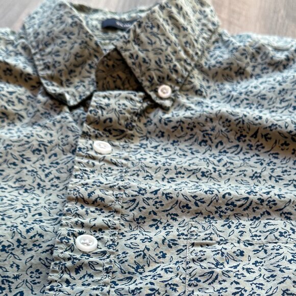 J.Crew Men's ShortSleeved SlimFit Button Down Shirt - Medium - Aqua/Blue Floral - Picture 4 of 4